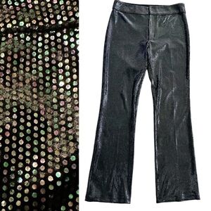 Y2K Betsey Johnson Iridescent Dot Trousers Womens Size L Whimsigoth Fairy Grunge